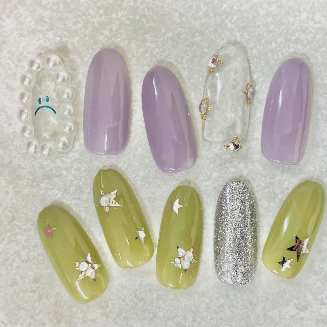 ネイル ジェルネイル ピスタチオネイル Nail lieNのネイルデザイン