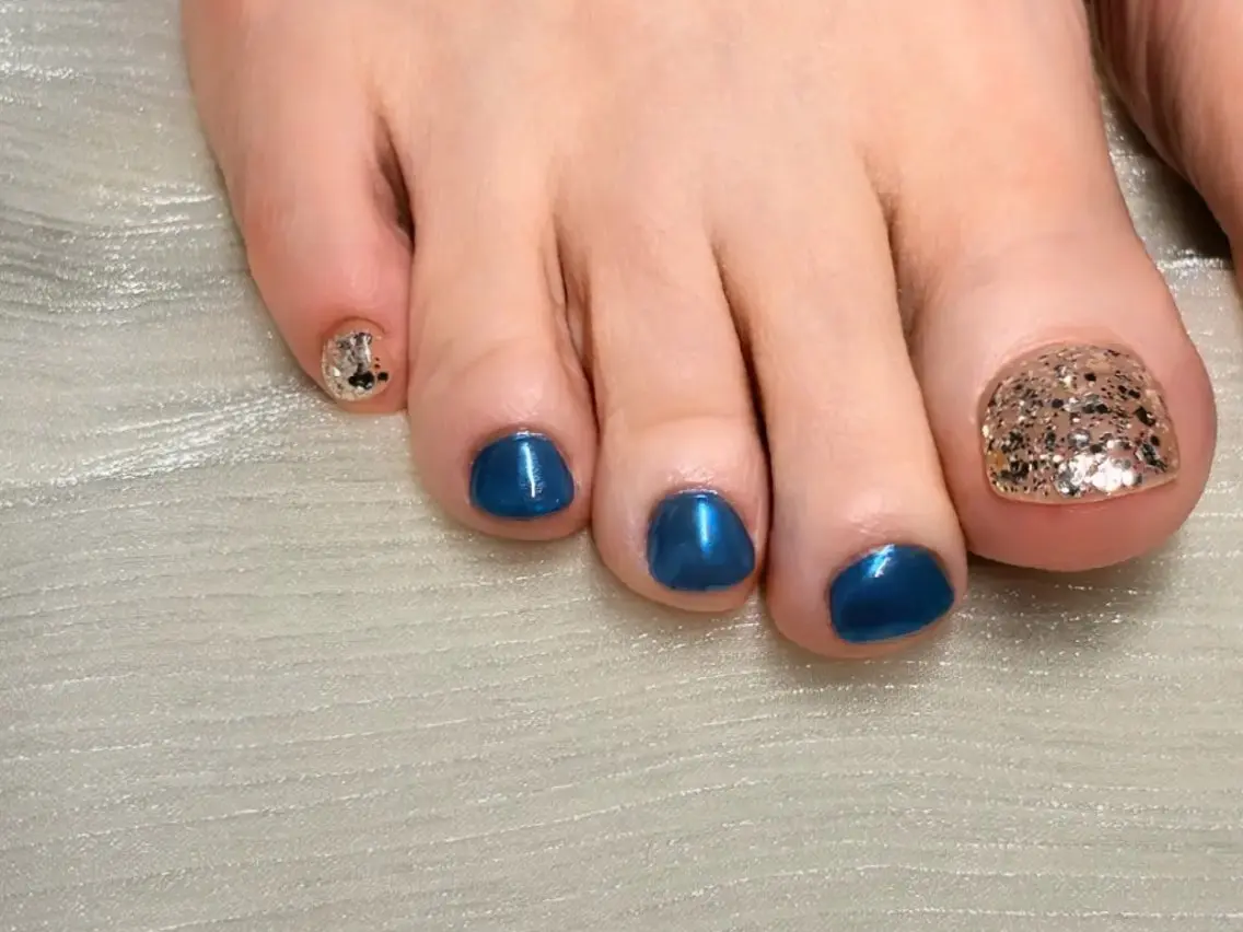 ネイル フットネイル ワンカラーネイル フットネイル Hanano  nail  Lisaのネイルデザイン