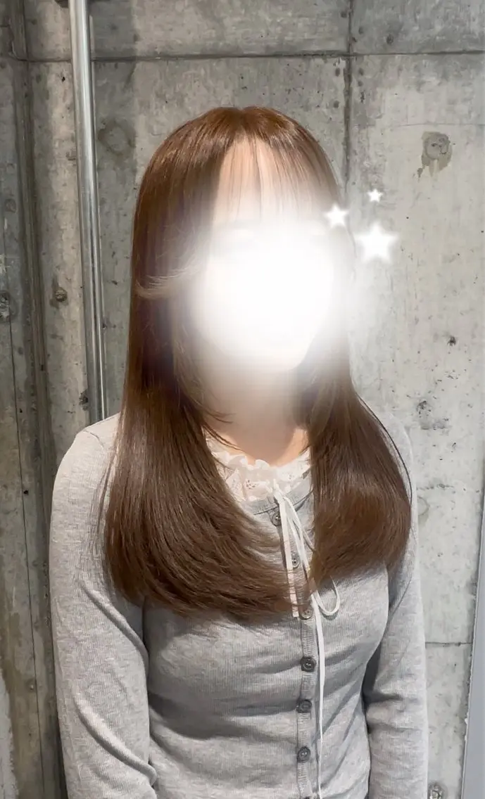 セミロング カット 🎀LUNA🎀 レイヤーカット/艶髪のヘアスタイル