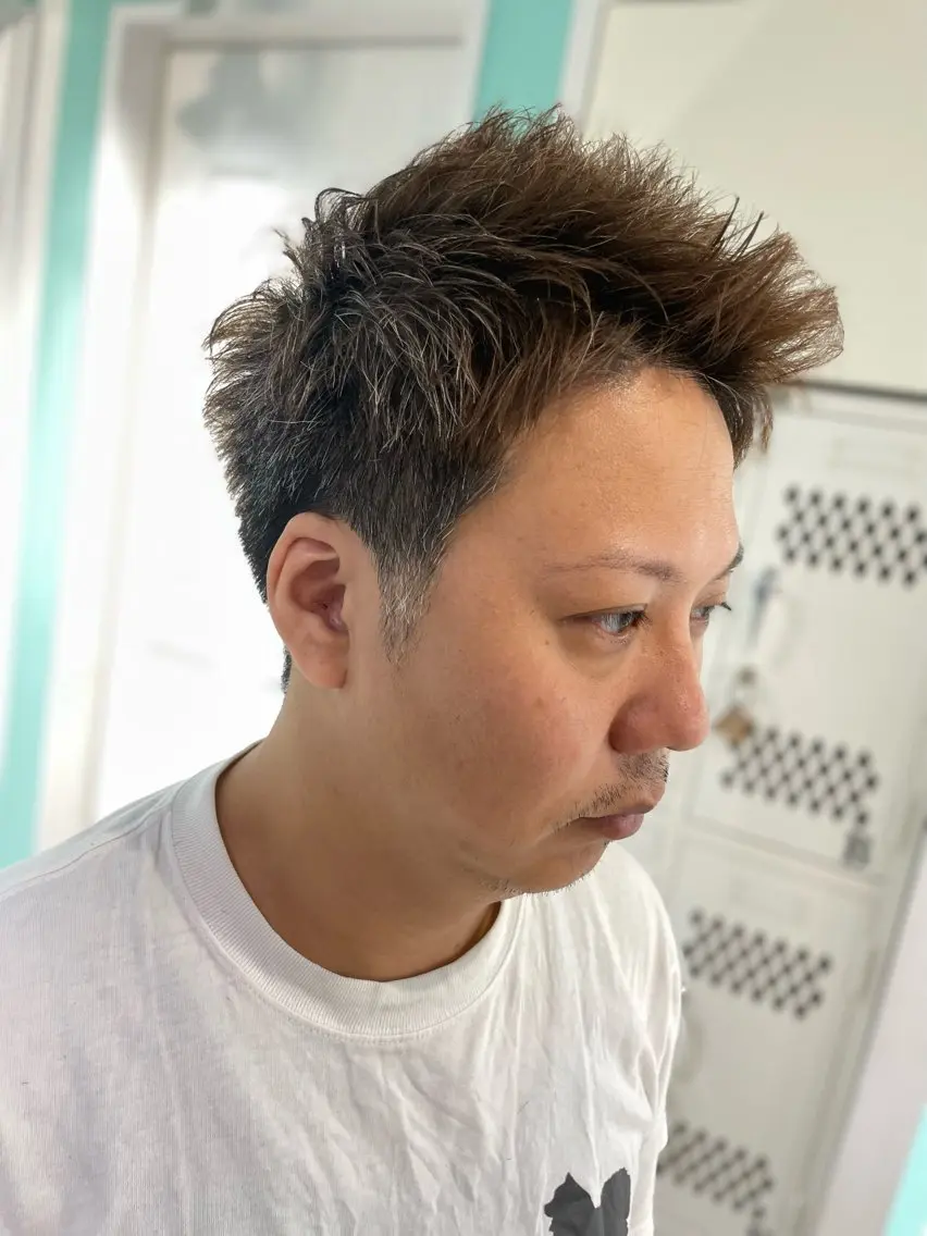 ショート メンズ メンズショート ショートヘア 原 千景のヘアスタイル