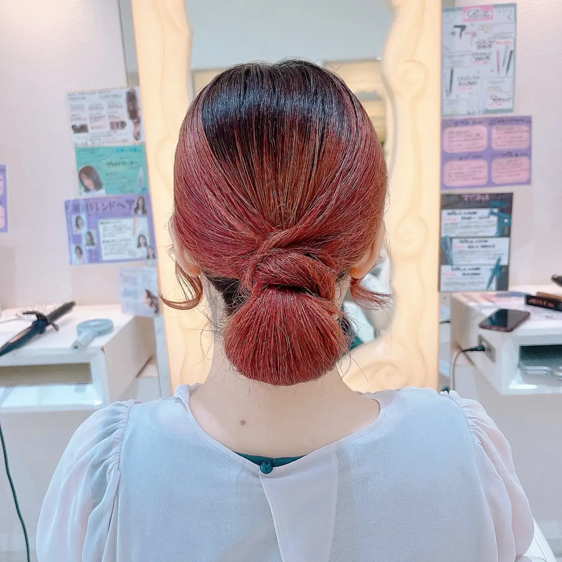 セミロング ヘアアレンジ ヘアセット 東出 レイ🕊のヘアスタイル