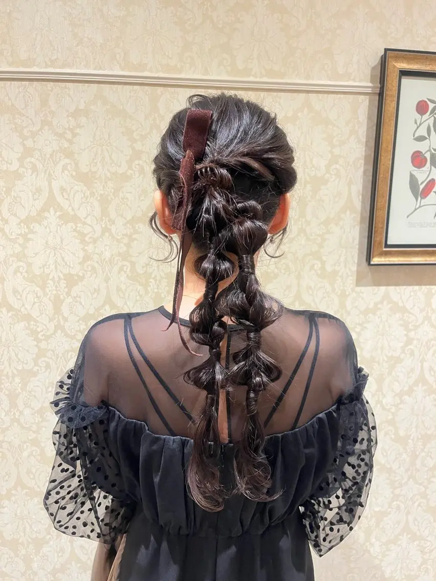 ロング ヘアアレンジ ヘアセット コハル¨̮⃝ /ヘアメイク/着付けのヘアスタイル