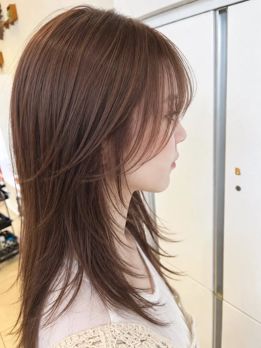 【 ✨人気No.2🥈✨ 】韓国風カット＋透明感カラー＋Aujuaトリートメント🌟の写真