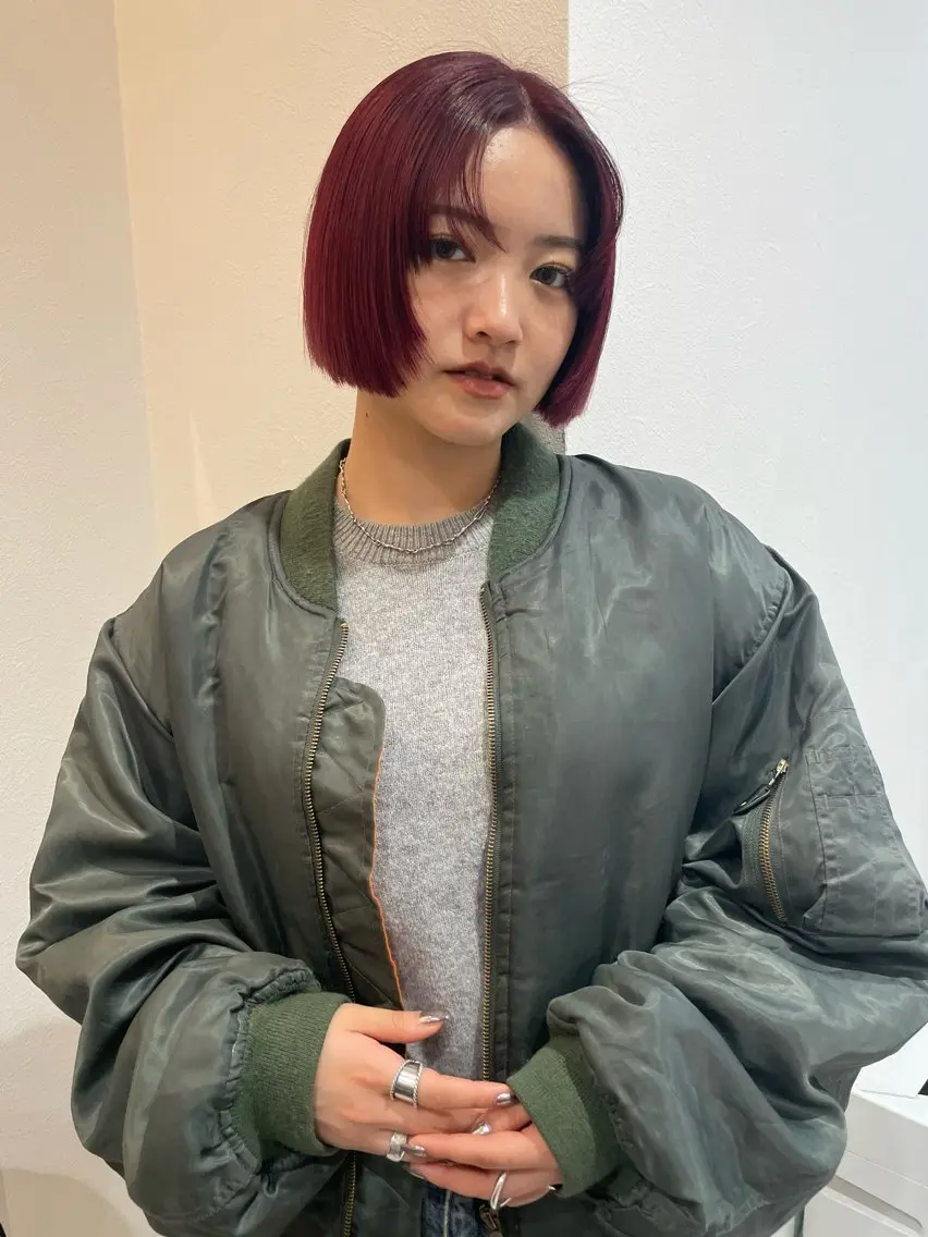 ショート カラー もりしま あやかのヘアスタイル