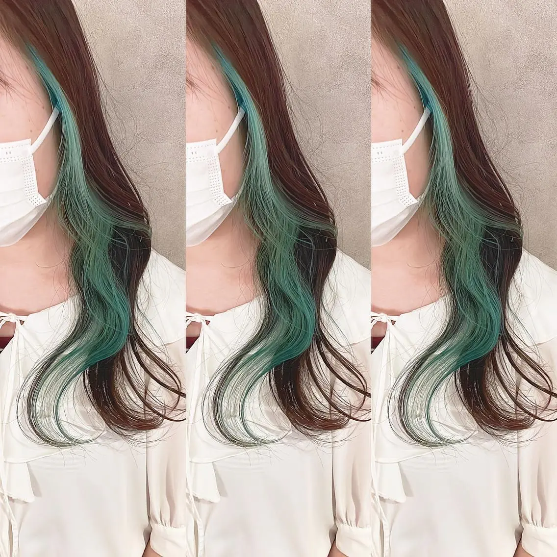 カラー ブリーチ ヘアカラー トリートメント 渋谷:インナーカラー /🍒エリカ🍒のヘアスタイル