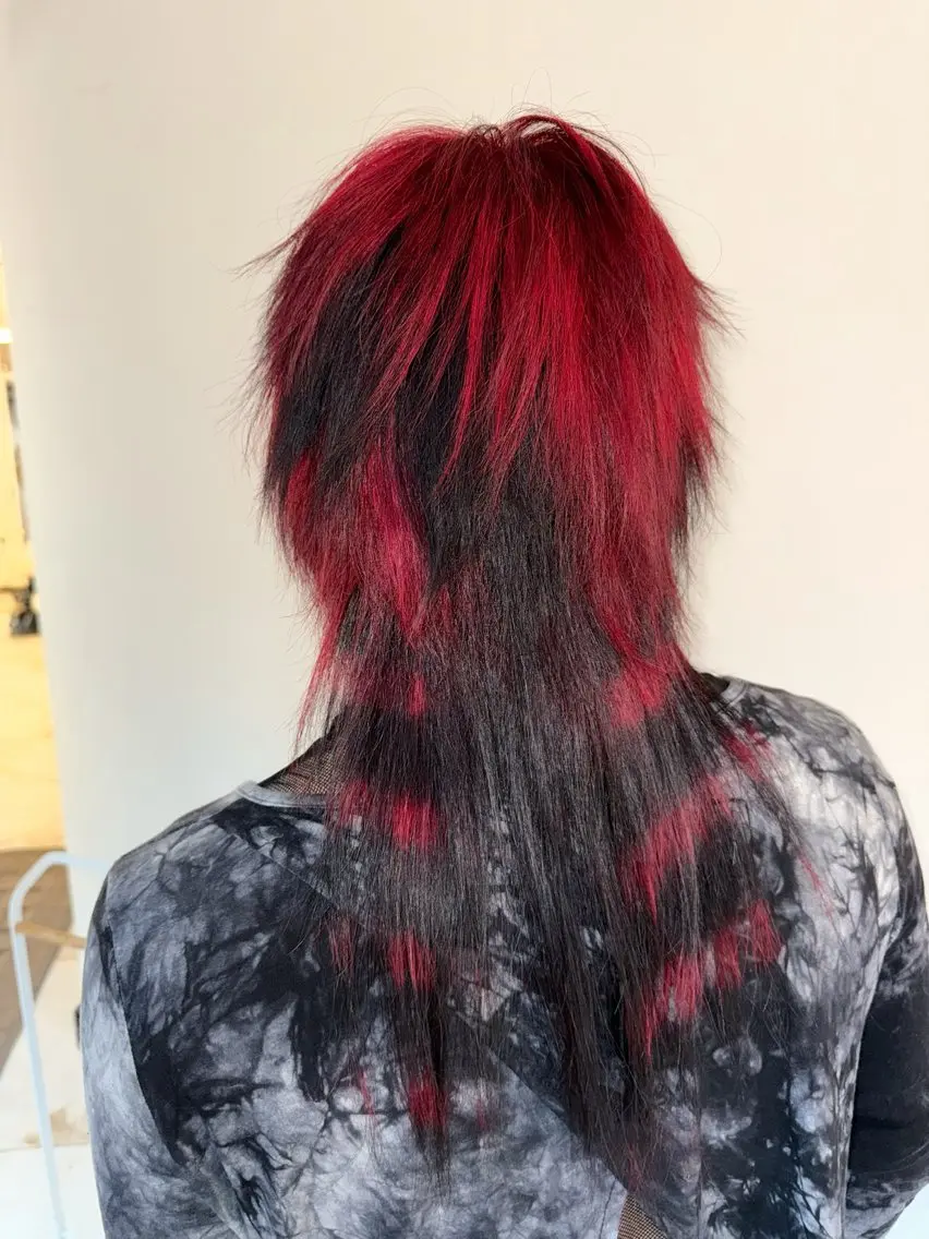 ミディアム カラー メンズ カット ヘアカラー トリートメント ヘッドスパ ヘアセット HARUNA/原宿/ デザイン/カットのヘアスタイル