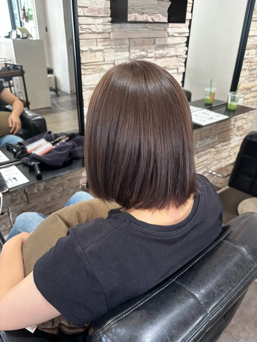 ショート カラー グレージュ カット ヘアカラー 🍒サクラ🍒 /透明感カラー/艶髪のヘアスタイル