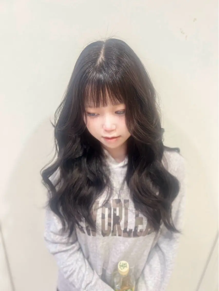カラー 透明感カラー ヘアカラー カラーモデル募集中 來々のヘアスタイル