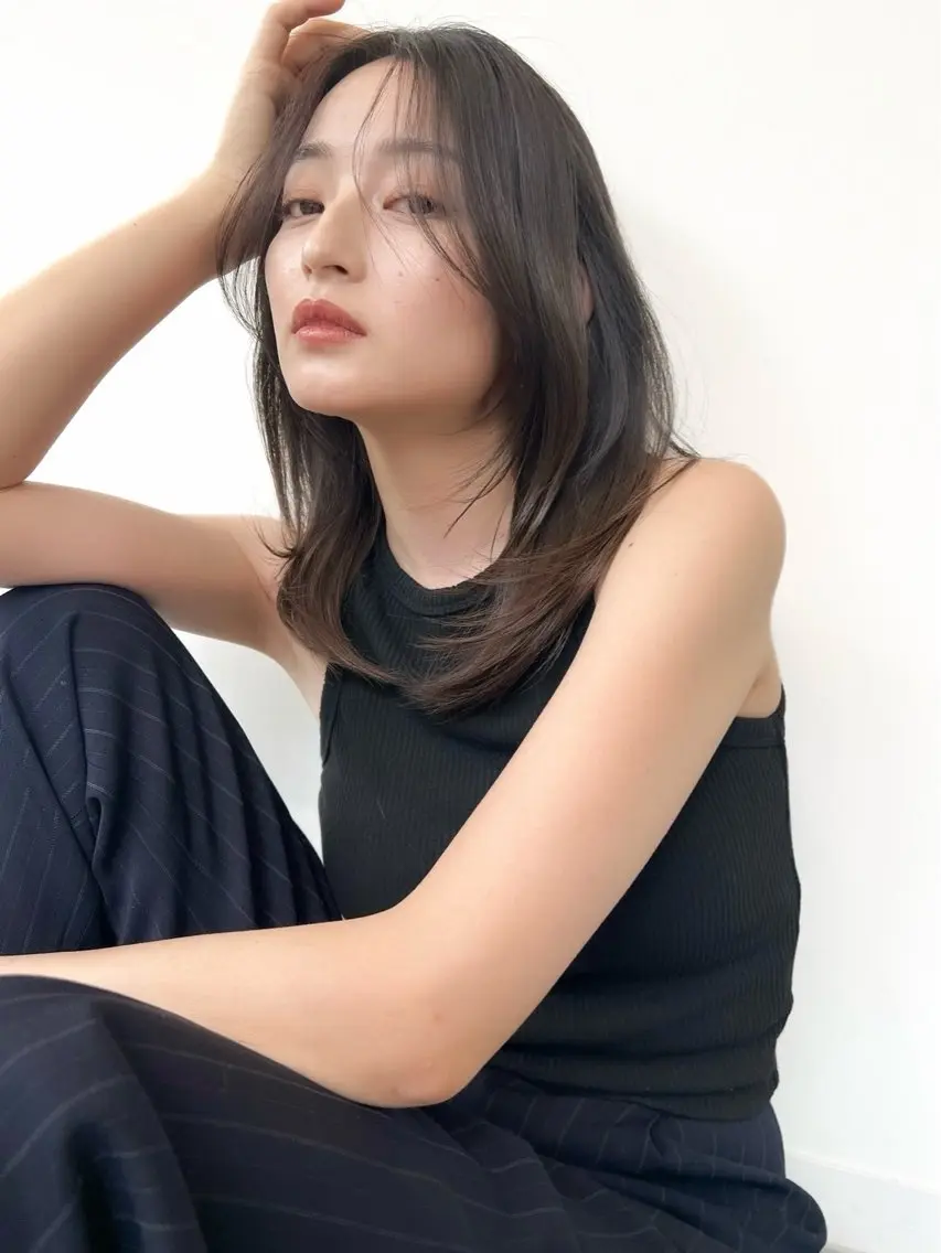 ロング カラー ヘアアレンジ ヘアカラー トリートメント 🫧透明感カラー/ 艶カラー🫧namiのヘアスタイル