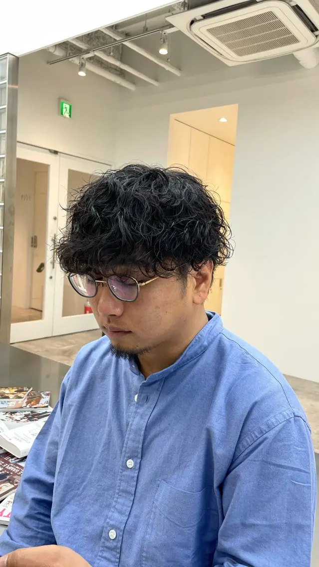 パーマ メンズ カット パーマ fifth 阿部楓のヘアスタイル