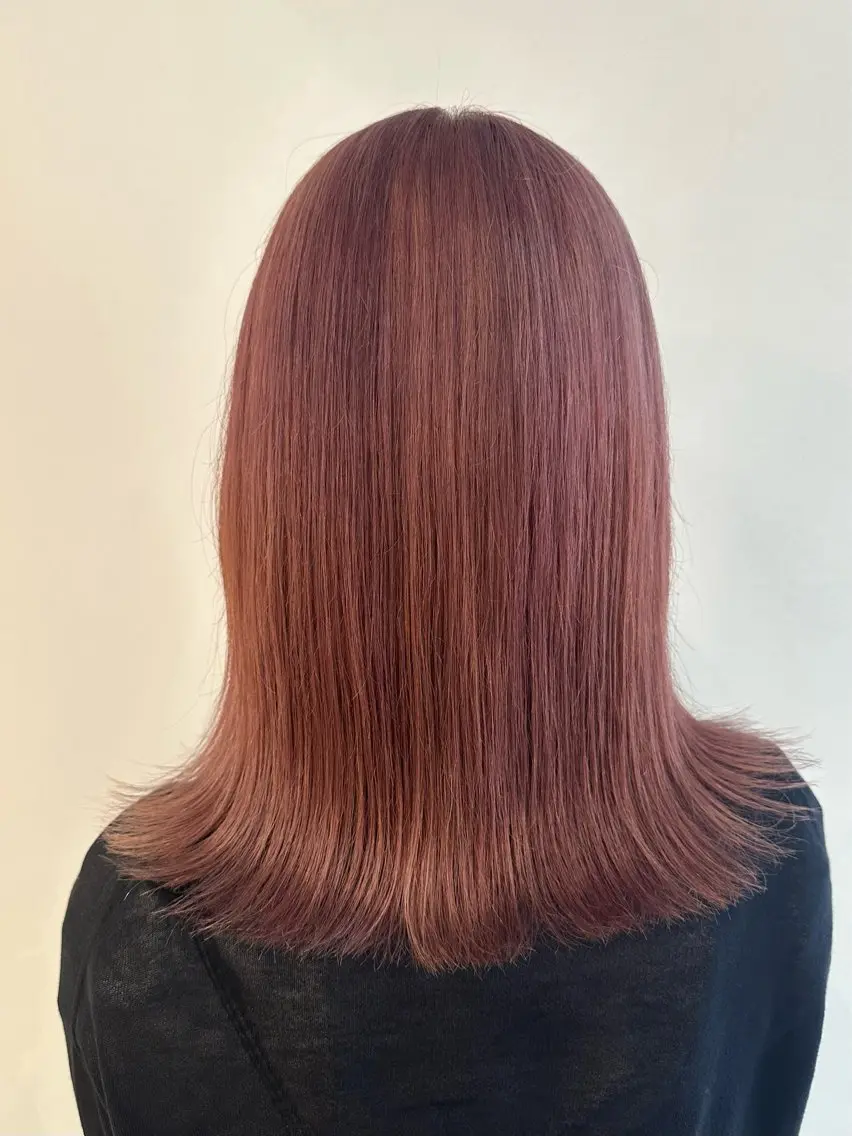 セミロング カラー ヘアカラー トリートメント 🎀ひがしはるな/美 髪矯正/艶カラー🎀のヘアスタイル