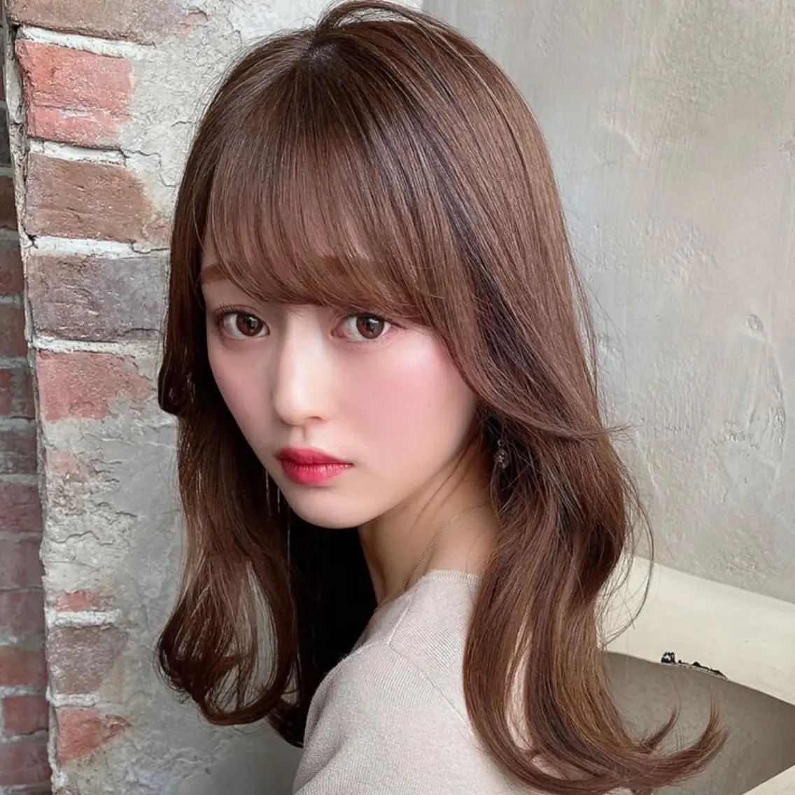 【メンテナンスならコレ!保湿&手触り️⭕️】前髪カット+艶カラー+艶リートメント!の写真