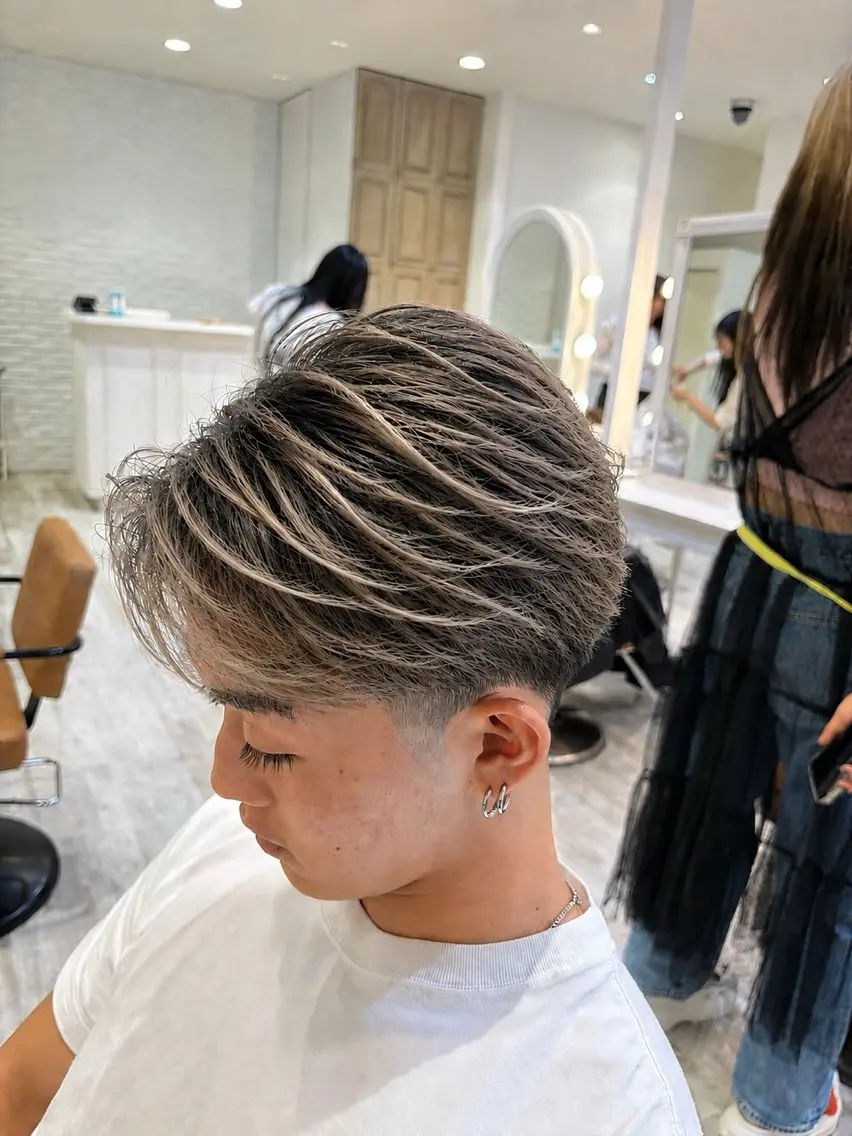 ショート カット ヘアカラー トリートメント ヘアセット 横浜メンズバレイヤー ジュ/YUYAのヘアスタイル