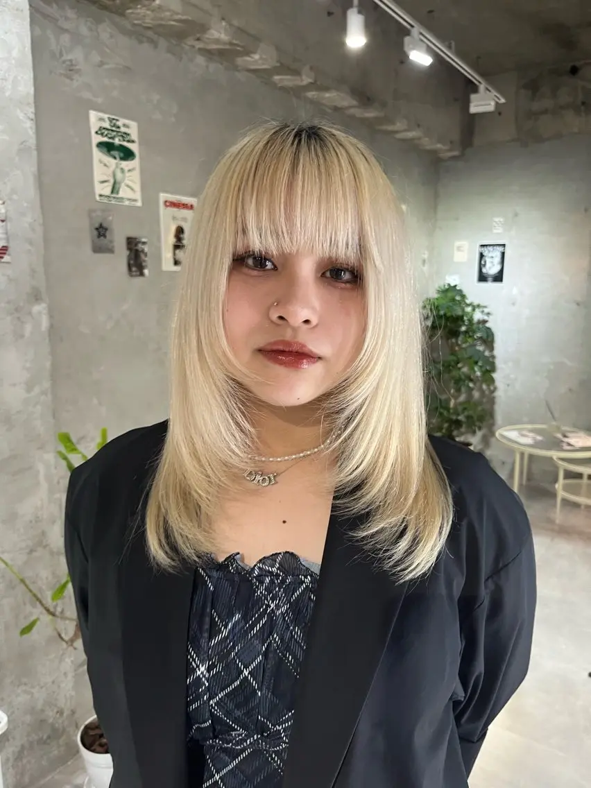 カット+ダブルカラー(ブリーチ込)+3stepトリートメント🕯の写真