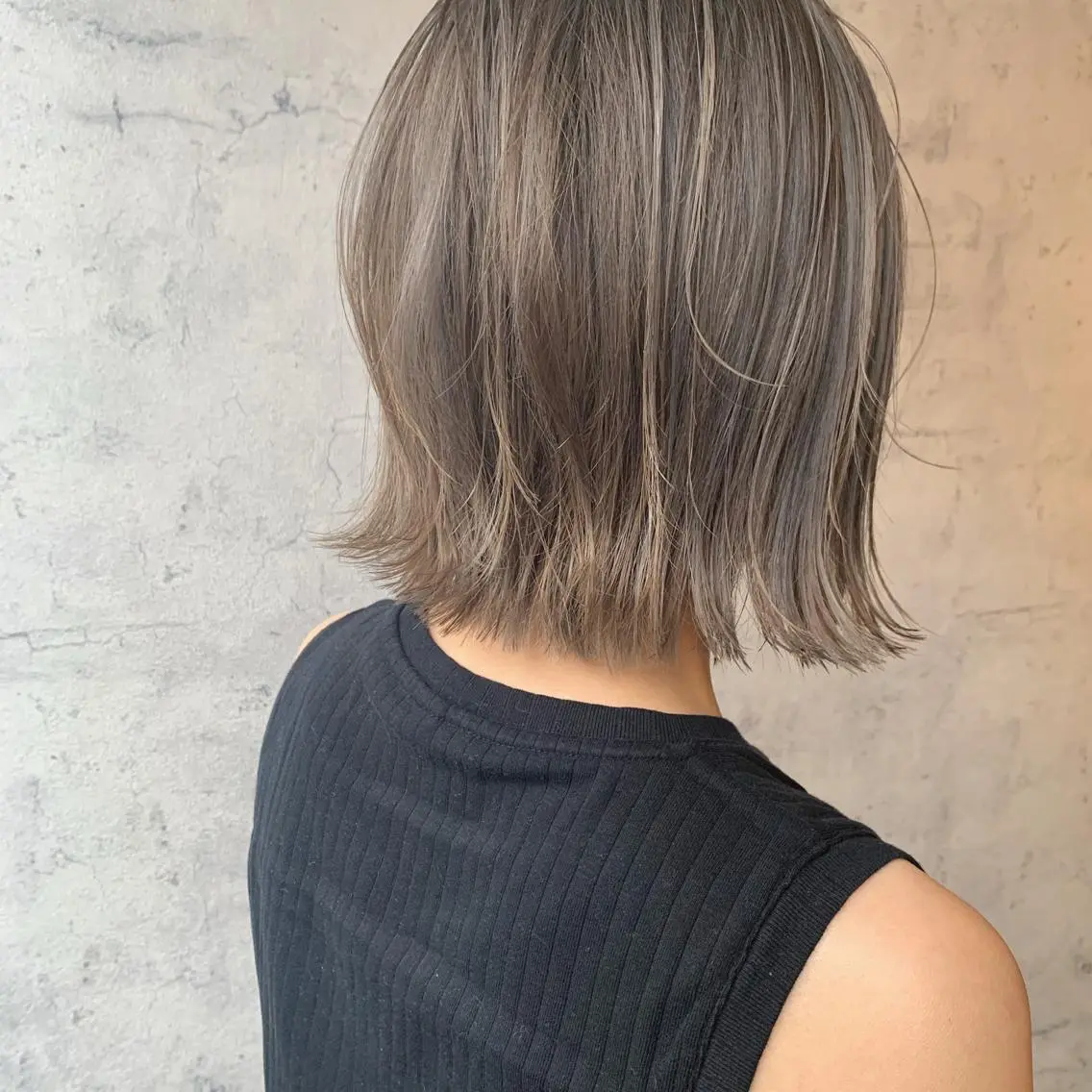 ミディアム カラー 透明感カラー ハイライトカラー ハイライト 池田 真由美のヘアスタイル
