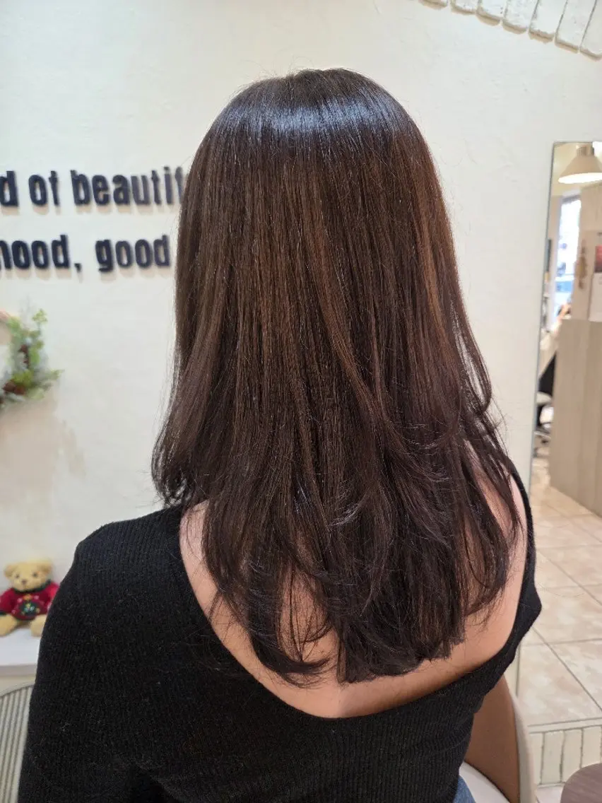 カラー ロング カット Aina🌷 /カットモデル募集のヘアスタイル