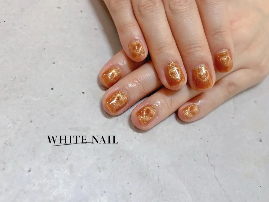 ネイル ハート ハンドネイル WHITE NAIL ホワイトネイルのネイルデザイン