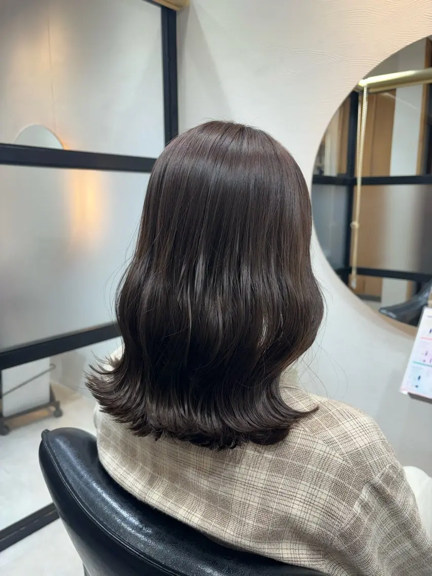 ミディアム カラー ベージュカラー 透明感カラー ラベンダーカラー 🍒透明感カラー NO.1/ララ🍒のヘアスタイル