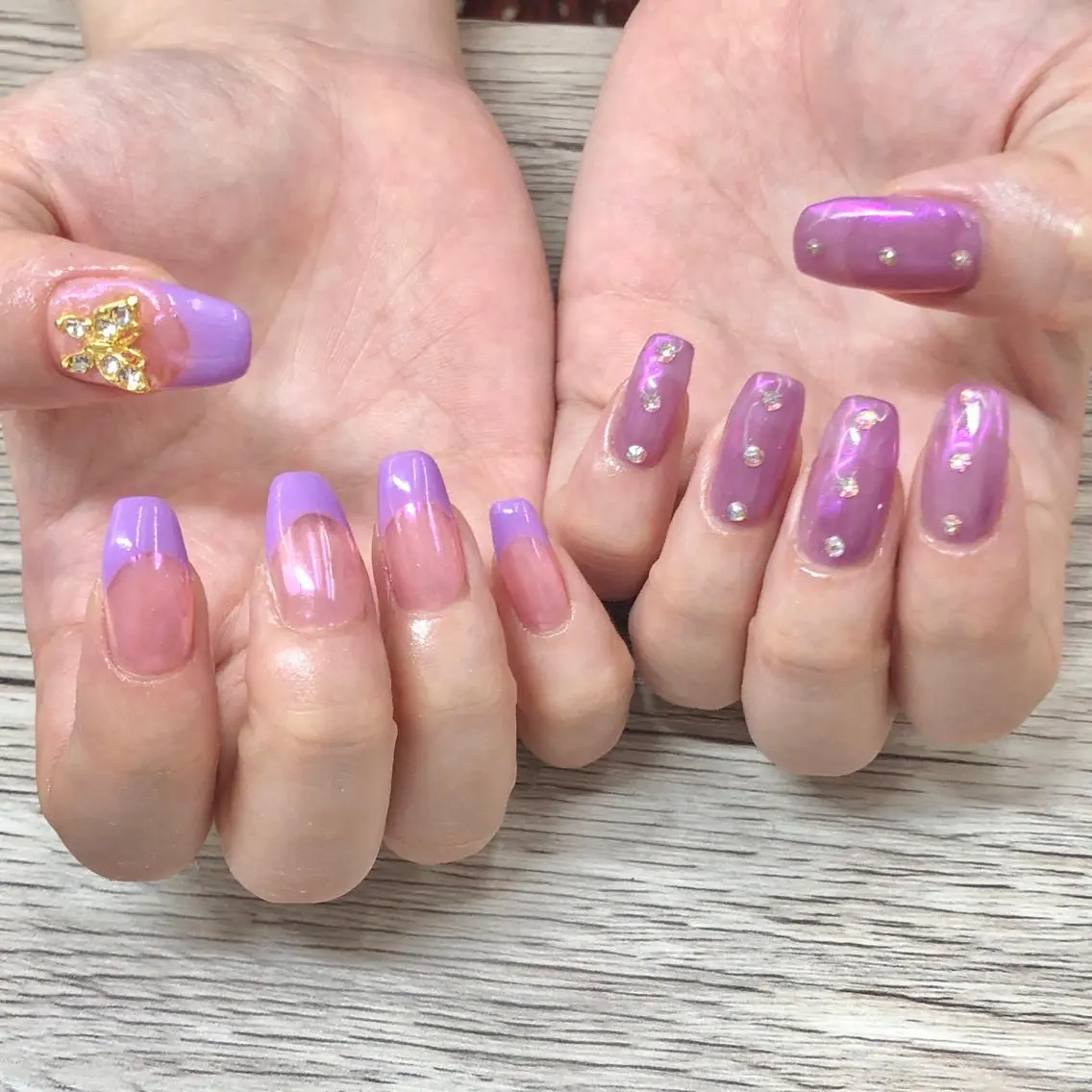 ネイル オーロラネイル 🎀AYAKO 🎀中韓ネイルのネイルデザイン