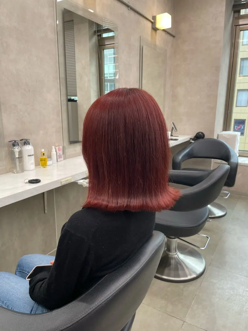 ショート カラー ヘアアレンジ ヘアカラー トリートメント ヘッドスパ 💗横浜美容室 💗HARUNAのヘアスタイル