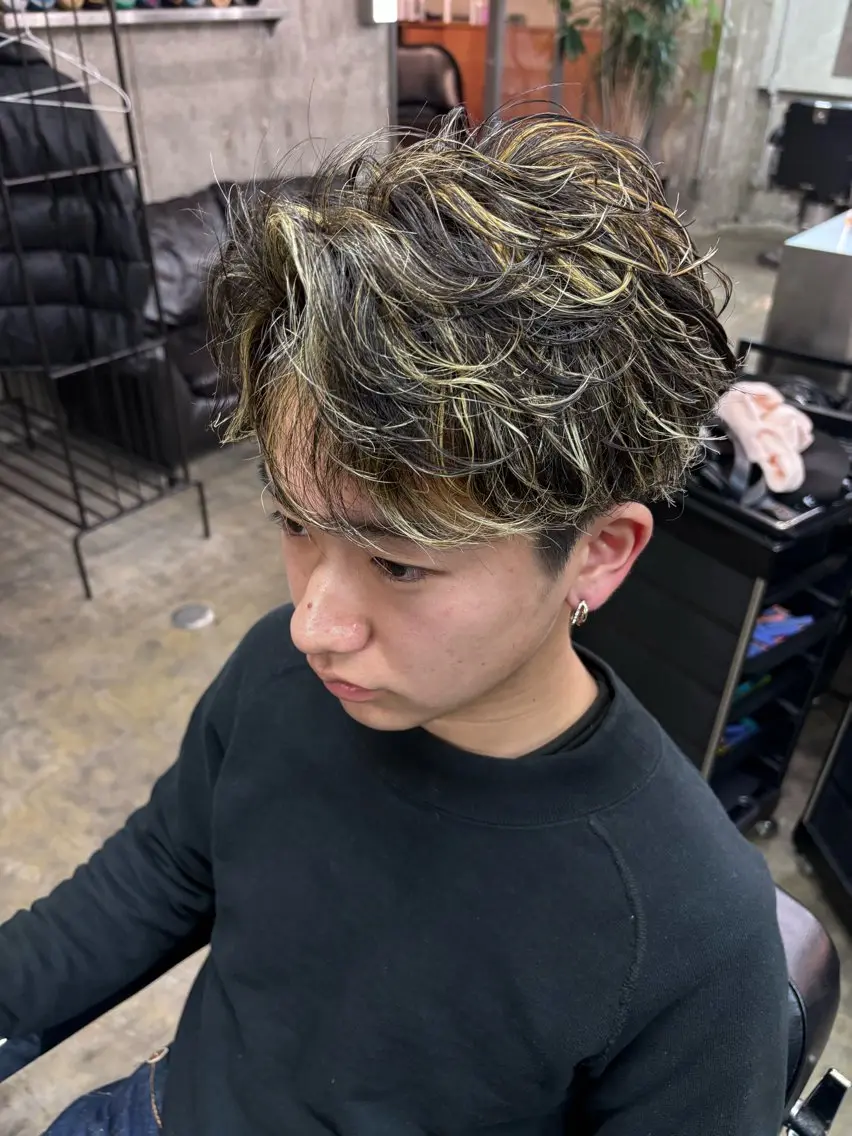 カラー パーマ メンズ カット パーマ トリートメント 土岐/メンズ専門 パーマ特化美容師🌀のヘアスタイル