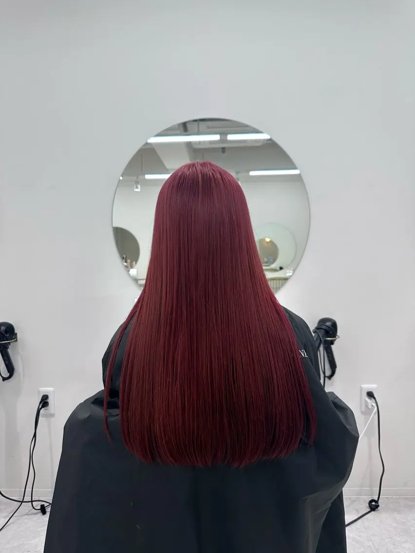 ロング カラー カット ヘアカラー トリートメント ダメージレスブリーチ RIKU🎈のヘアスタイル