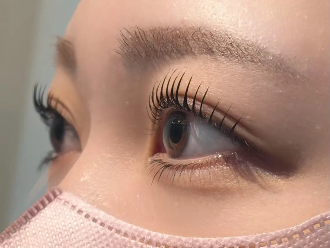 マツエク・マツパ 下まつげエクステ 一重×まつ毛パーマ マツパ Crescent Eye Inaのマツエク・マツパデザイン