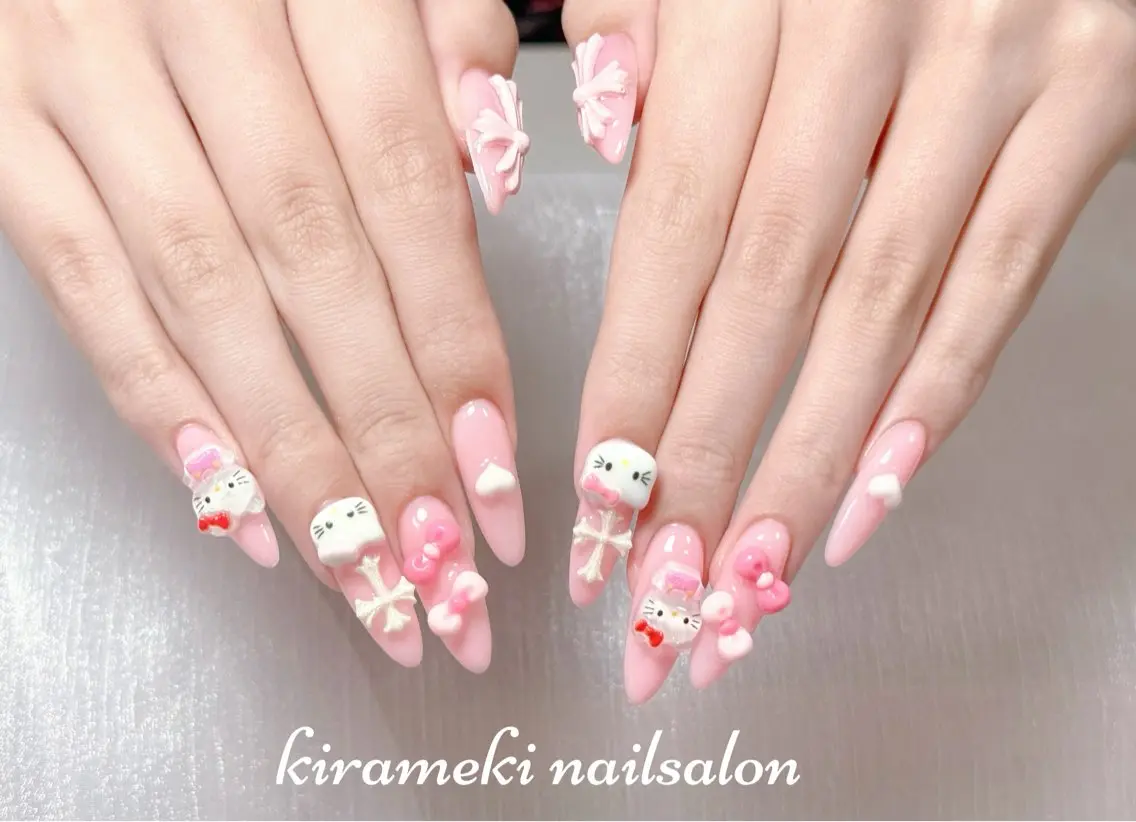 ロング ハンドネイル kirameki nail salonのネイルデザイン