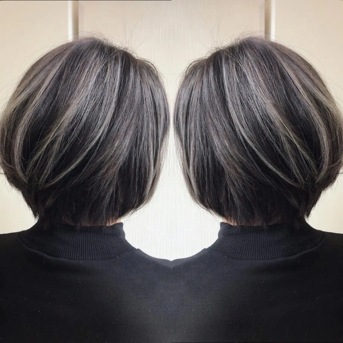 ショート カラー yosuke 梅田/バレイヤージュのヘアスタイル