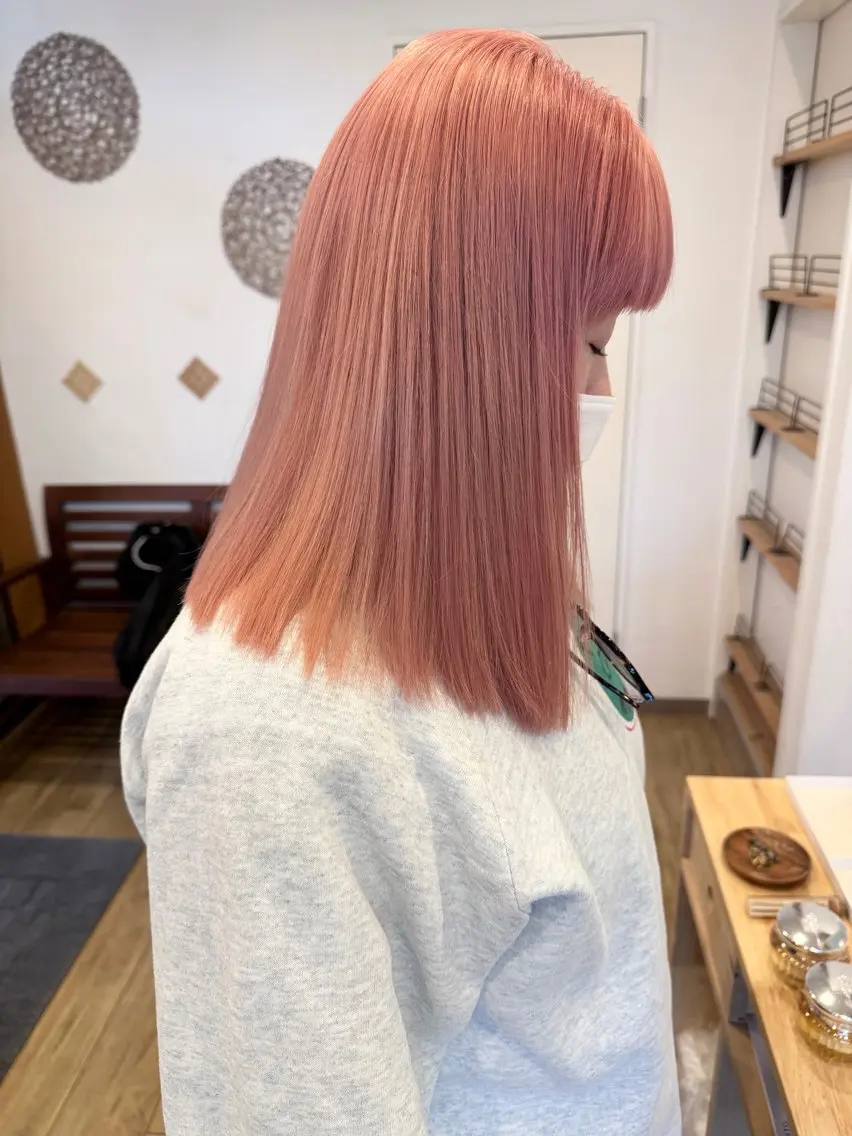 カラー ンジハ えみのヘアスタイル