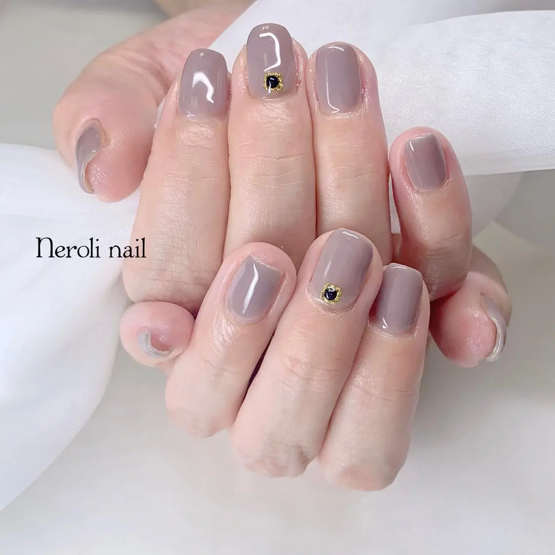 ネイル ワンカラーネイル Neroli nailのネイルデザイン