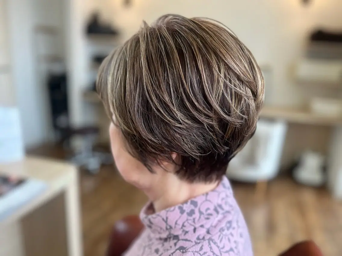 ショート カラー アトリエファゴ Noaのヘアスタイル