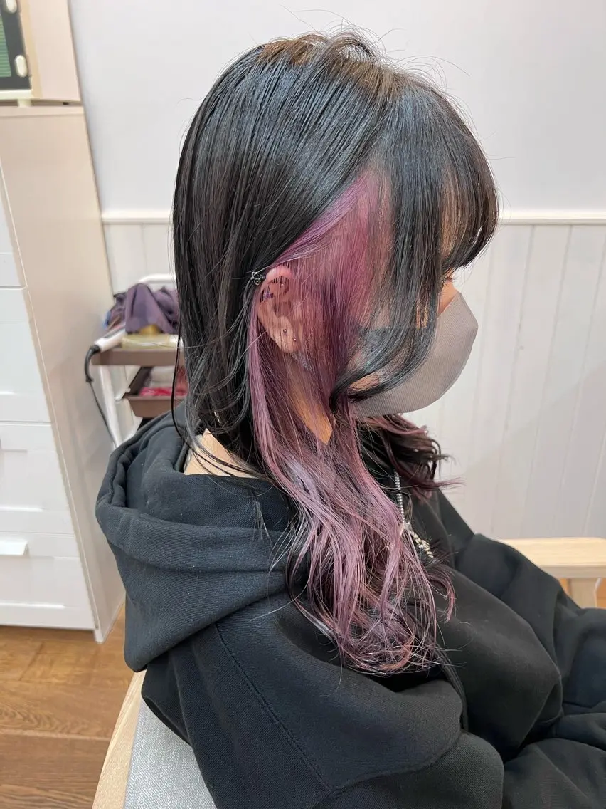 ロング カラー カット ヘアカラー トリートメント ✂︎HITOMI✂︎ 副店長のヘアスタイル