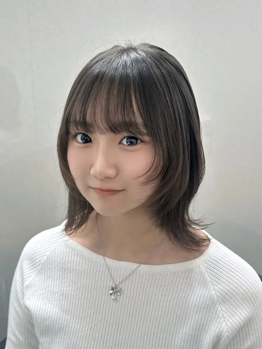 ミディアム カット ダメージレスブリーチ ×美髪矯正【滝太】のヘアスタイル