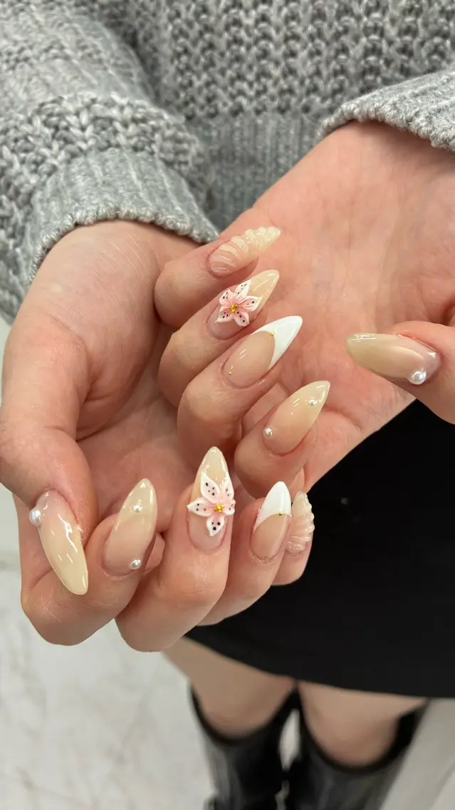 【長さ出し(10本)】ロング こだわりデザインの写真