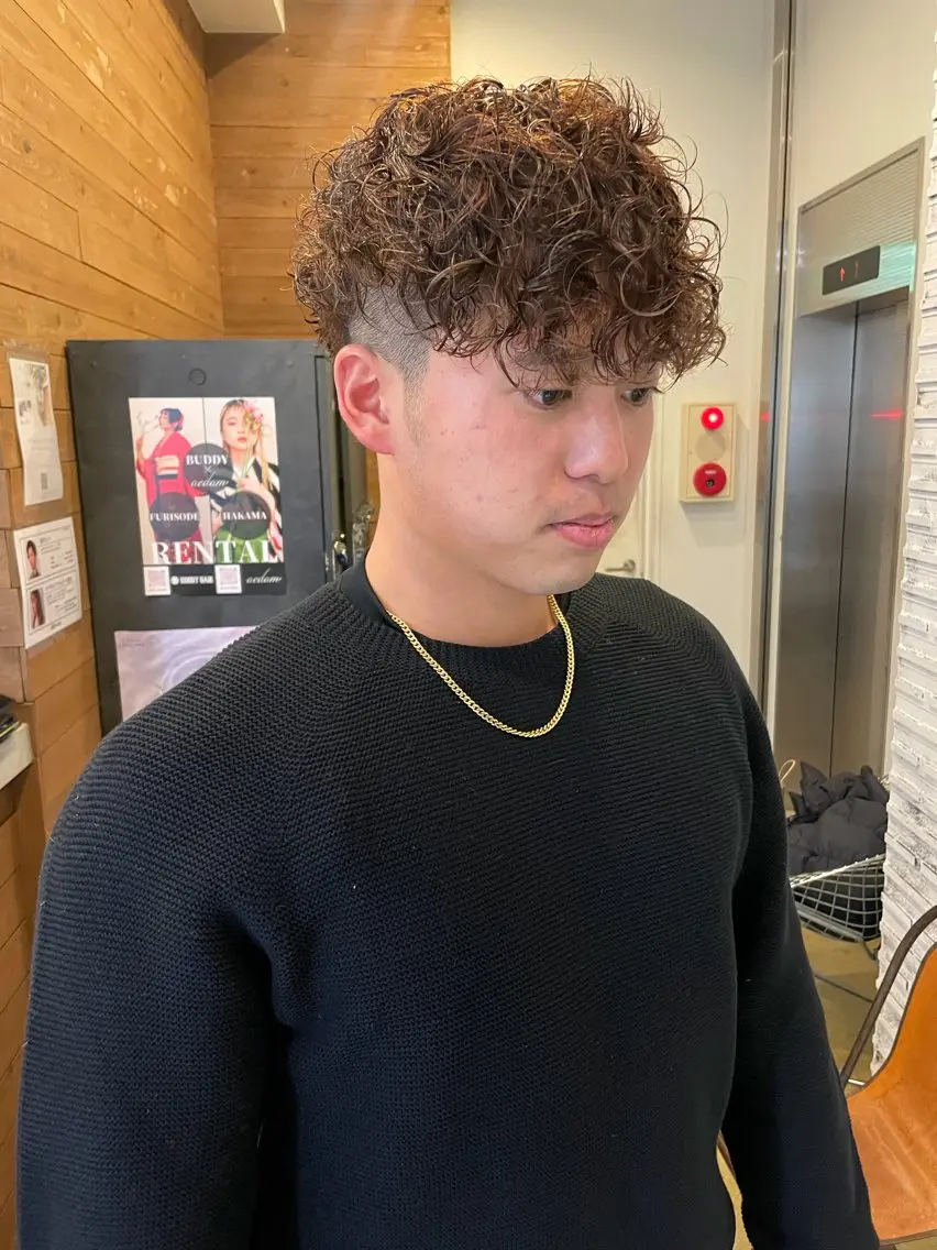 【メンズmen,s限定】カット➕スペインカールの写真