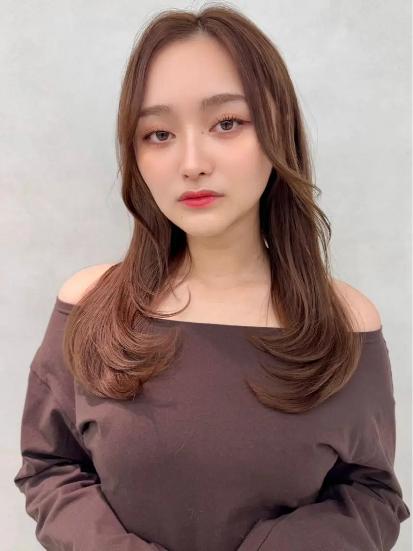 ロング カラー ヘアアレンジ アッシュ 透明感カラー グレージュ 髪質改善 ✨レイヤー/ 透明感カラー✨冨永剛のヘアスタイル