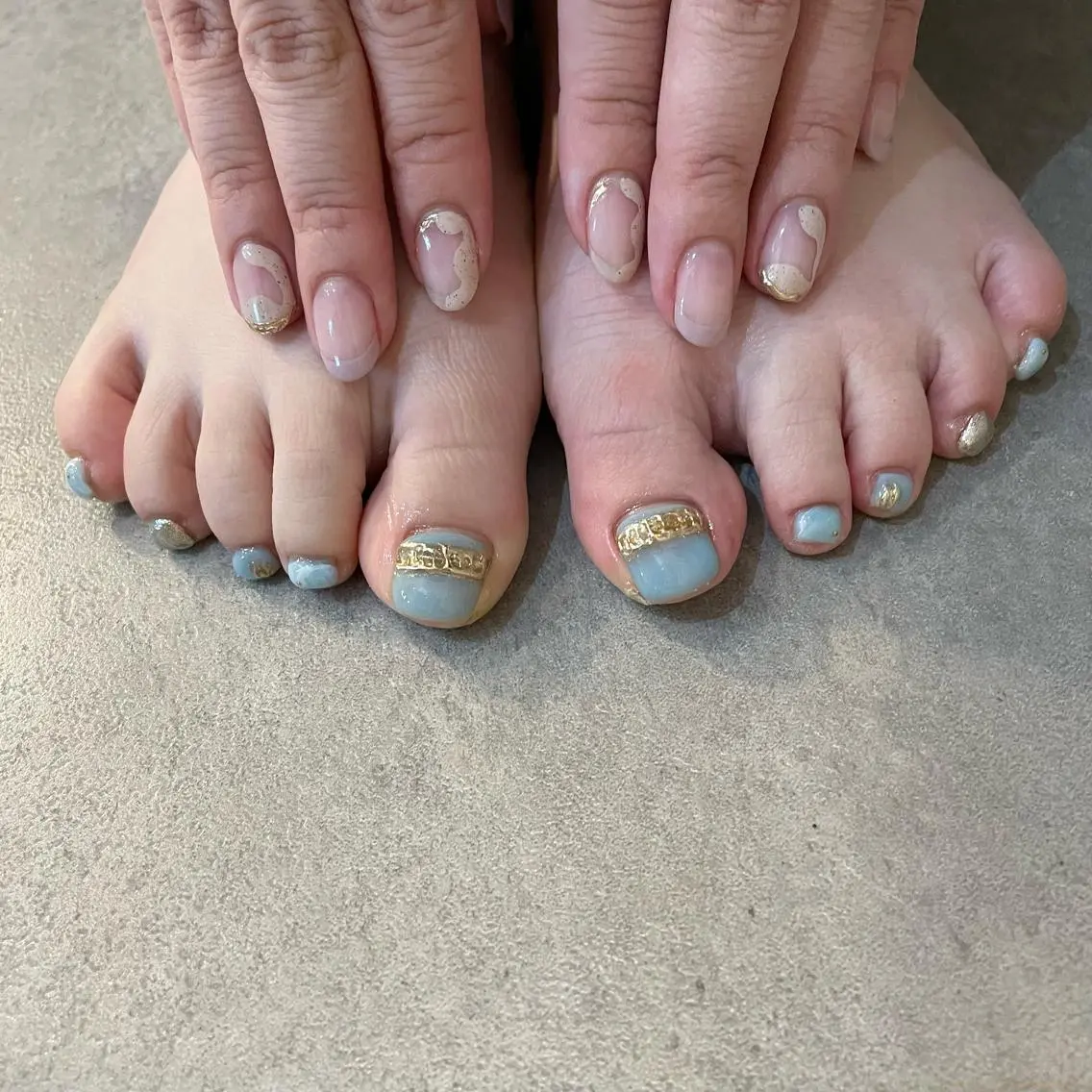ネイル ブルー Nail Salon Gummi.のネイルデザイン