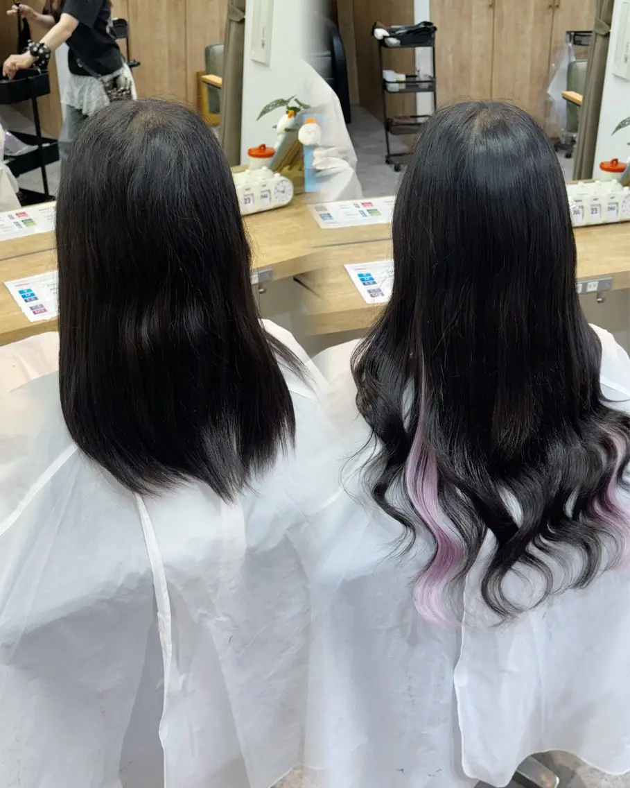 セミロング シールエクステ エクステ エクステ シールエクステ横浜 🐏☁️miminaのヘアスタイル