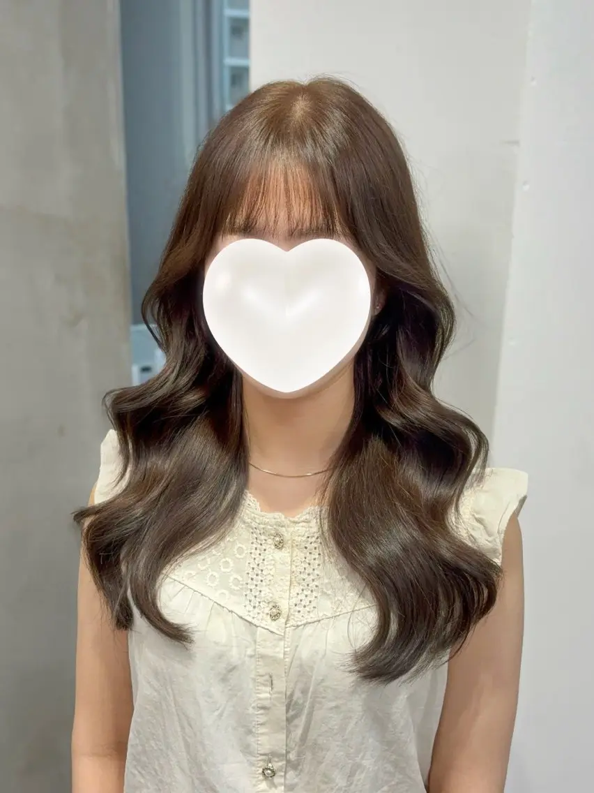 ロング カット ヘアカラー 🤍韓国ヘア/ ｋａｅｄｅ🤍のヘアスタイル