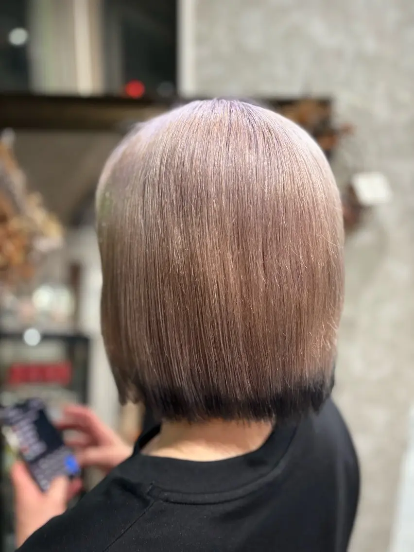 ミディアム ヘアカラー トリートメント GO GOOD.髪質 改善艶カラー小宮拓海のヘアスタイル