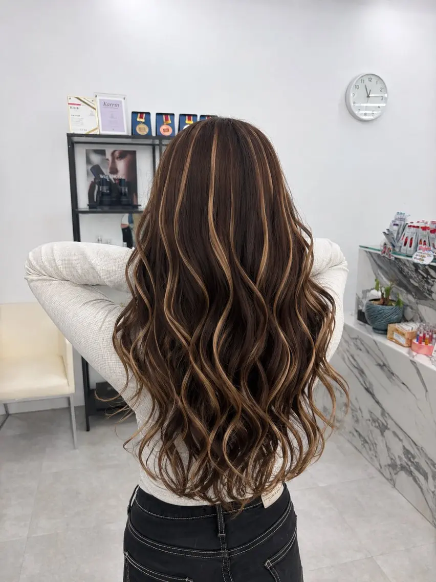 ロング シールエクステ エクステ エクステ 藤沢エクステ れんな💖のヘアスタイル