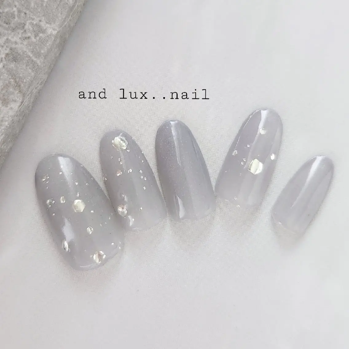 他店オフ込【定額デザイン nail】アート2〜3本/マグネット/フラッシュ/バブルネイル/パラジェル変更可の写真