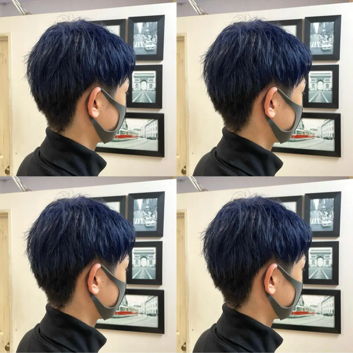 ショート カラー メンズ ネイビーカラー 🌟トップデザイナー 高橋🌟のヘアスタイル