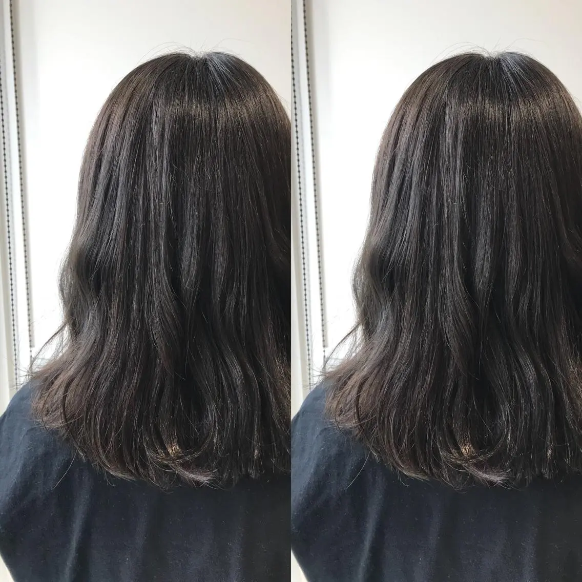 ミディアム カラー カット ヘアカラー 小栗 麻衣のヘアスタイル