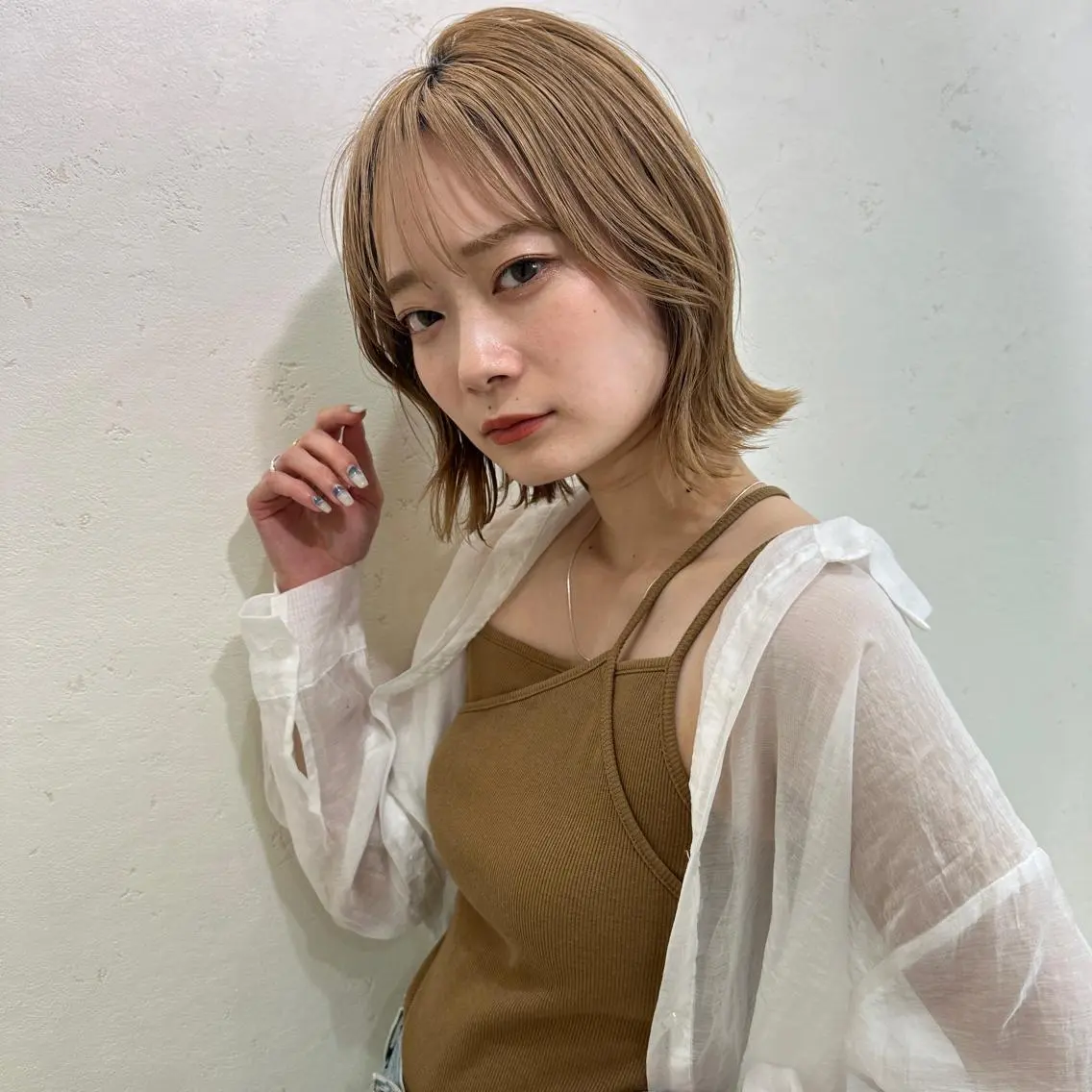 ミディアム カラー 𖧷 ⁺. 大人ヘア Yui 𓂃𓈒𓏸のヘアスタイル
