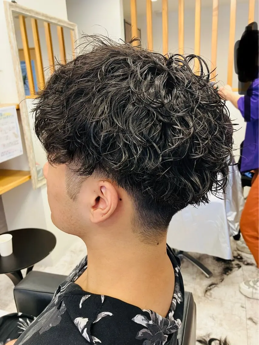パーマ メンズ カット パーマ メンズ特化/パーマ/ フェードWATARUのヘアスタイル