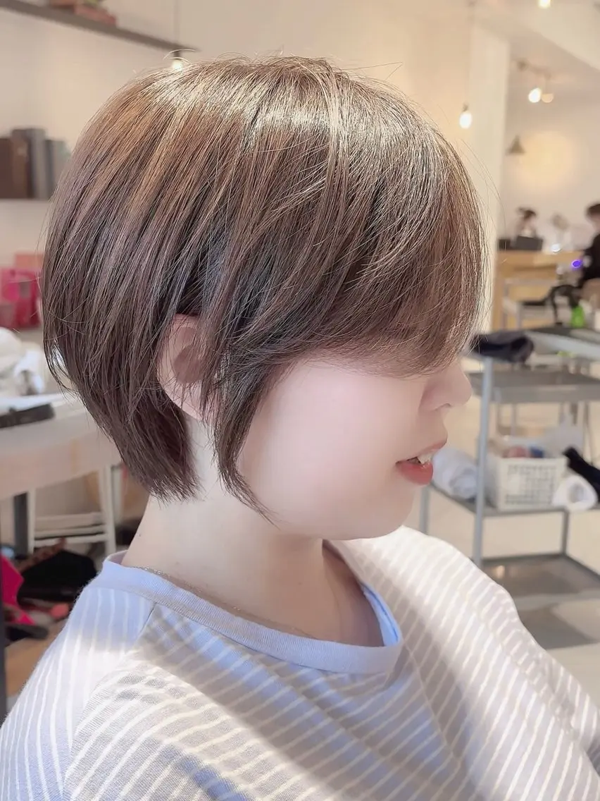 ショート カット ヘアカラー トリートメント 平田 健一のヘアスタイル