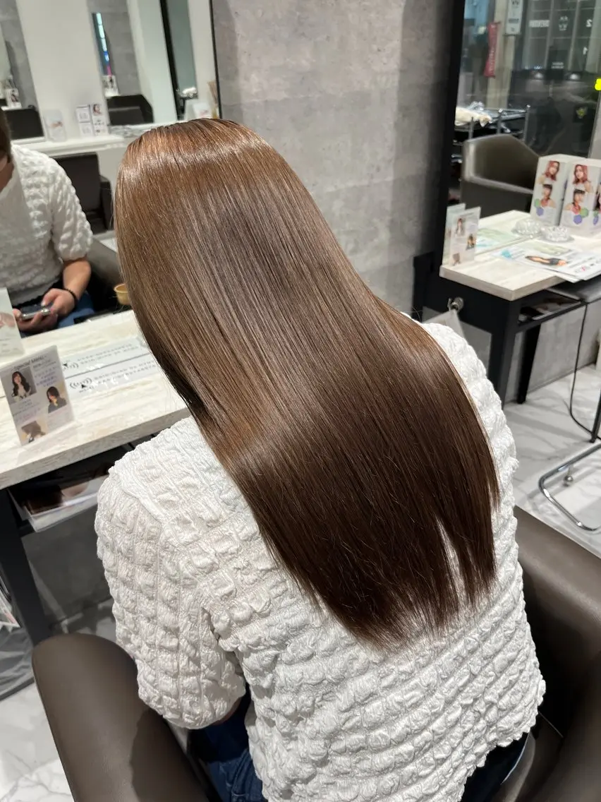 ロング カラー カット ヘアカラー Grow by NYNY 坂本 理輝のヘアスタイル
