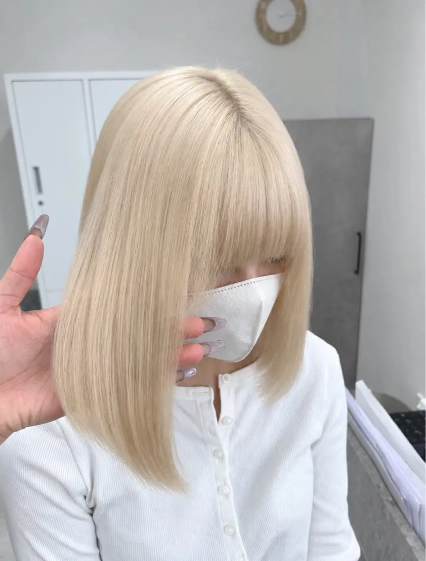 カラー ヘアカラー ハイトーン➕エクステ 💗RIKOのヘアスタイル